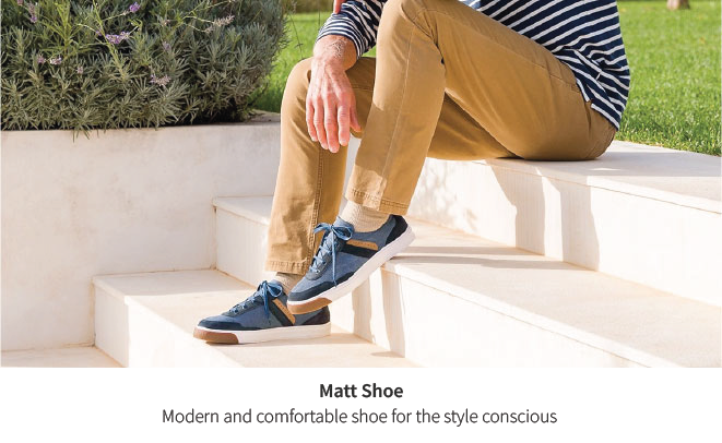 Comfortable, modern and stylish. The new Michael shoe.